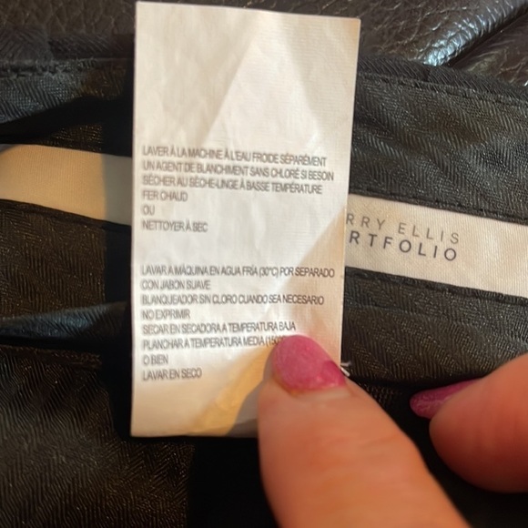 BLACK Perry Ellis Portfolio Mens Slacks - Picture 6 of 11